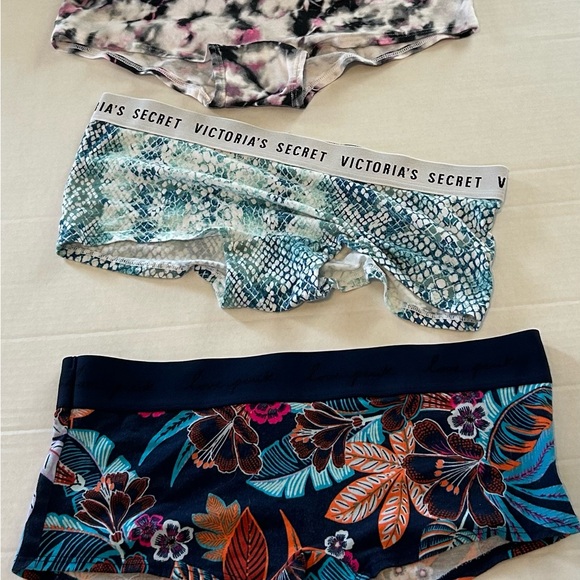 Victoria's Secret Other - Victoria's Secret Blue Snake Print Underwear Trio